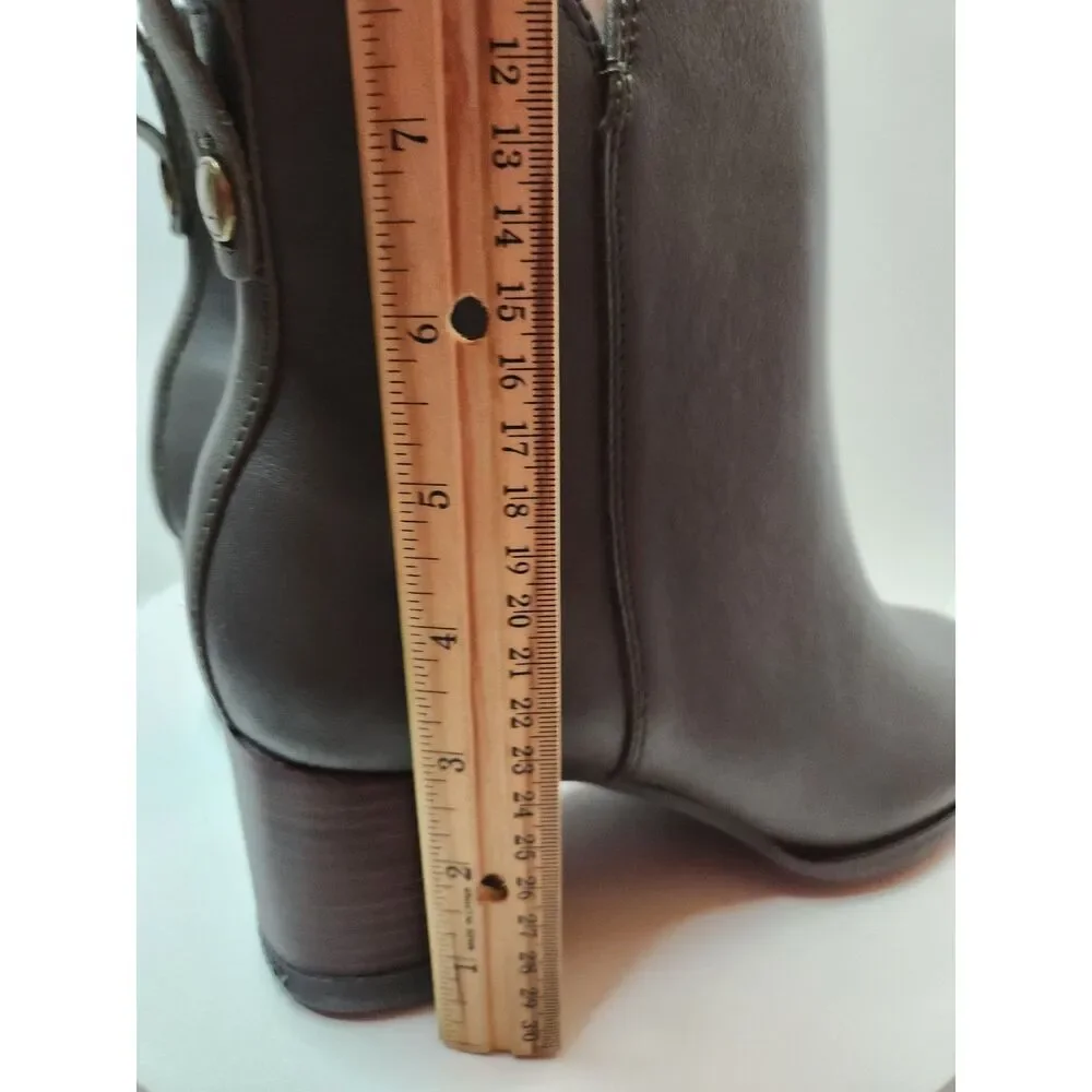Sperry Seaport Heel Bootie Women’s 10 Olive Leather Ankle Boots